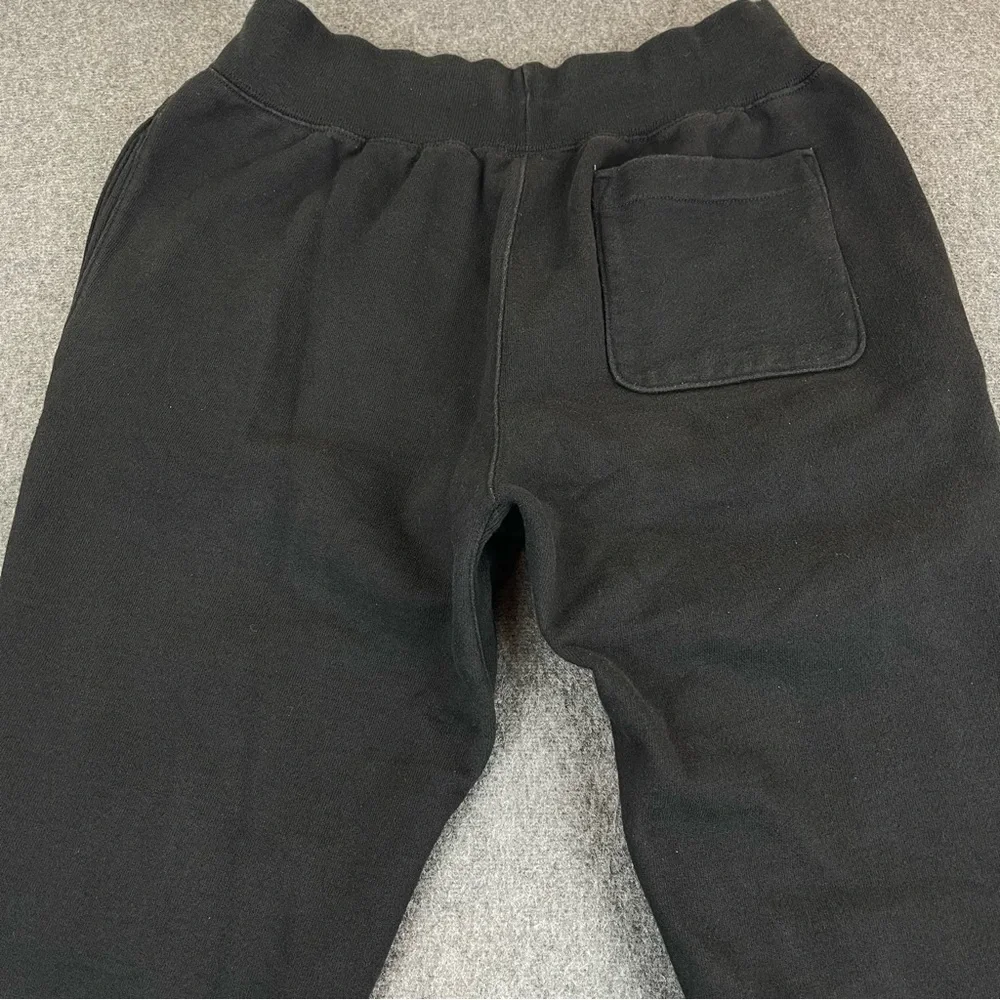 Vintage Champion Sweatpants Mens Medium Black Big Logo Reverse Weave 90s Y2K
